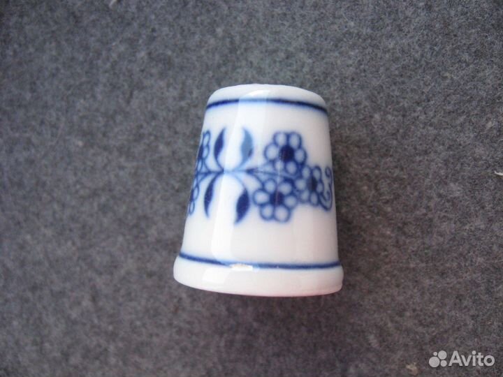 Старинный наперсток фарфор ручная роспись мейсен