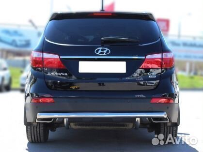 Защита бампера Hyundai Santa Fe Grand 2012-2015г.в