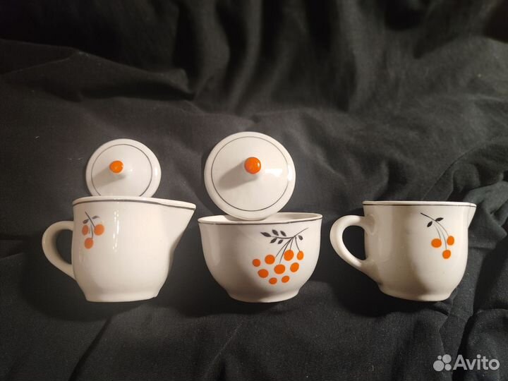 Чайный детский сервиз Рябинка СССР