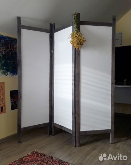 Ширма перегородка 3-ех створчатая