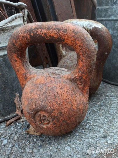 Продам 16 кг гири/две