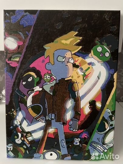 Картины по номерам раскрашенная