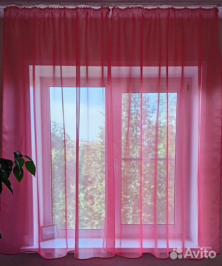 Штора тюль для кухни новая 175х300