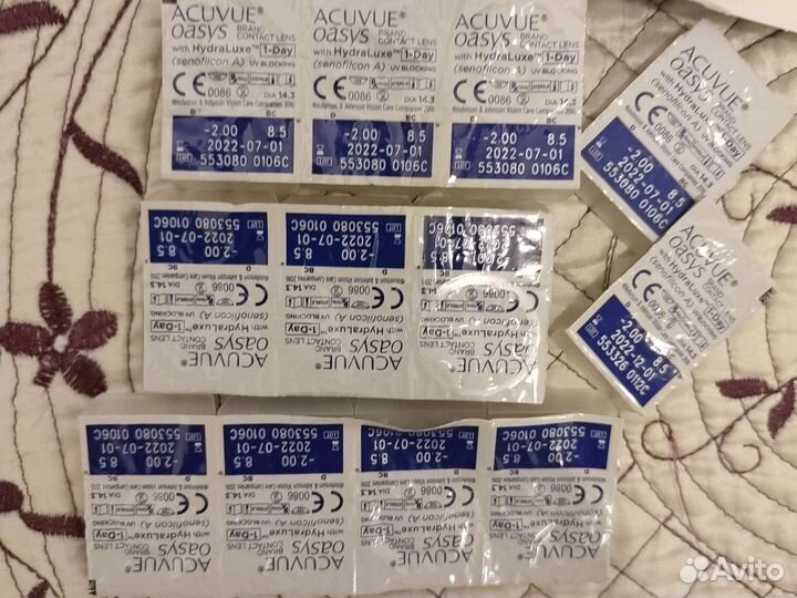 Линзы контактные acuvue oasys однодневные