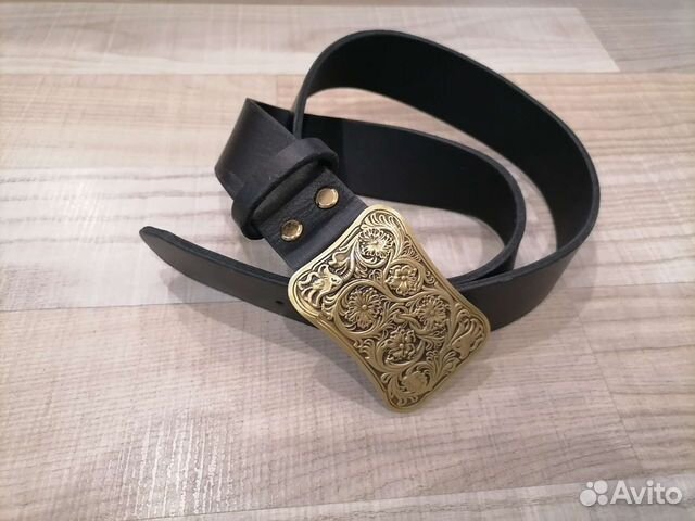 Ремень кожаный ручной работы