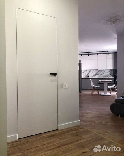 Скрытая дверь под отделку