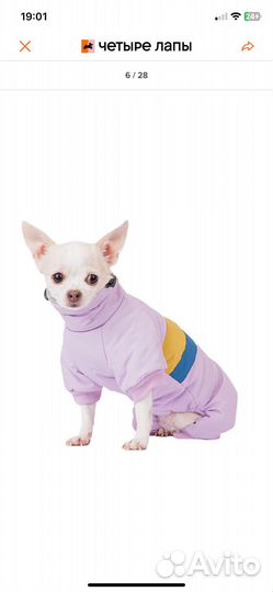 Комбинезон зимний для собак
