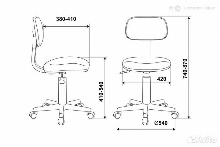 Кресло компьютерное детское Бюрократ CH-W201NX/sti