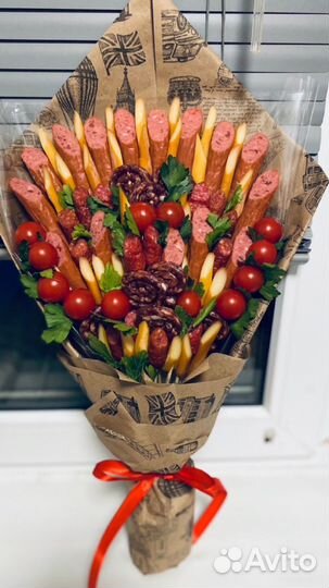 Съедобные мясные букеты