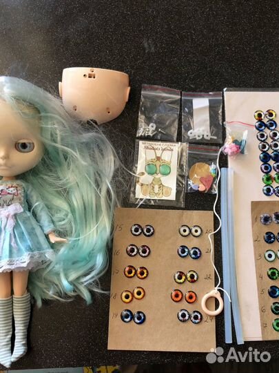 Набор Кукла блайз blythe custom + мелочь