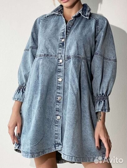 Джинсовое платье