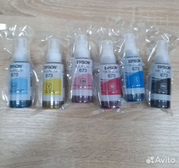 Оригинальные чернила для принтера Epson L805 и др