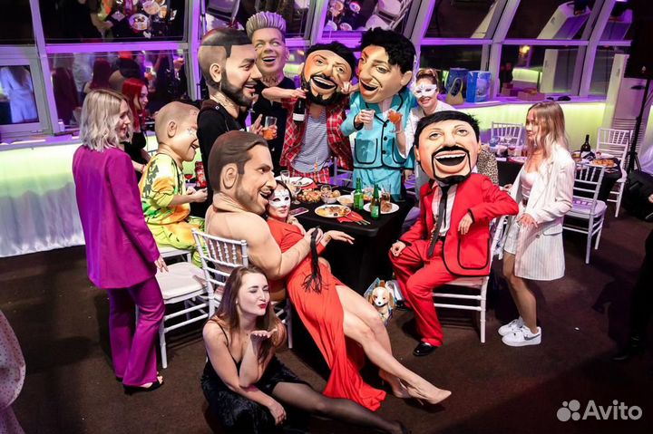 Ростовые куклы, звёзды.Шуточный стриптиз.Аниматоры