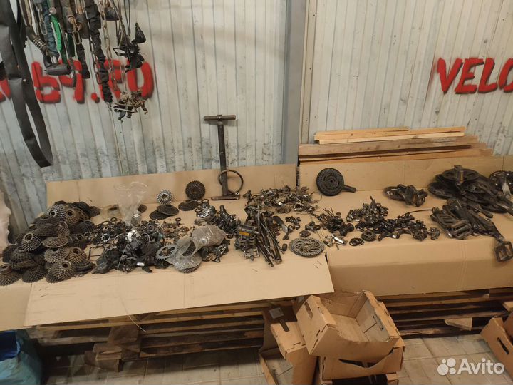 Велосипедные запчасти б/у по соточке