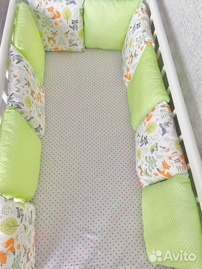 Бортики в кроватку новые