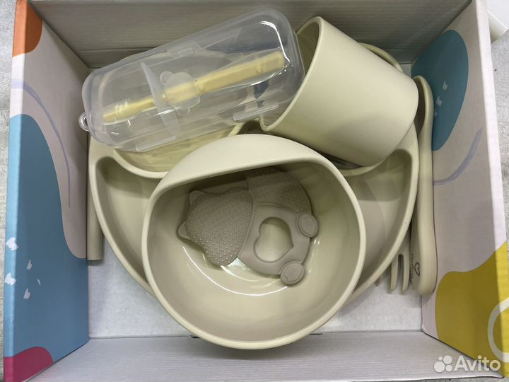 Набор посуды для кормления малыша новый