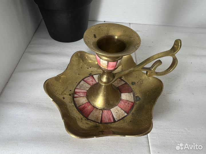 Подсвечник латунь