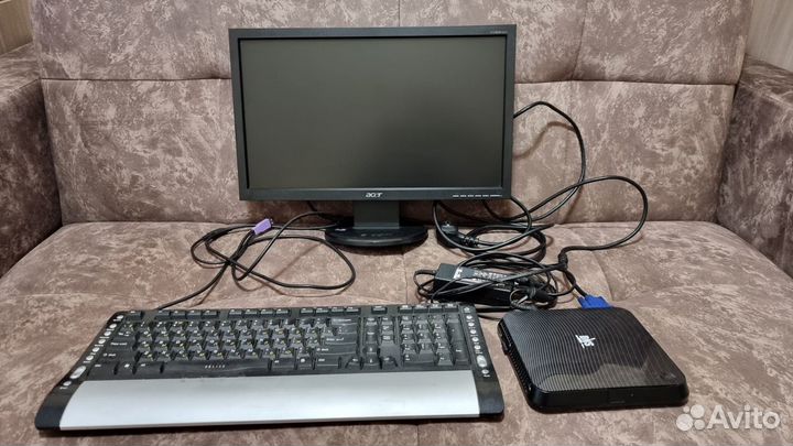 Неттоп с монитором acer 19 и комплектующими