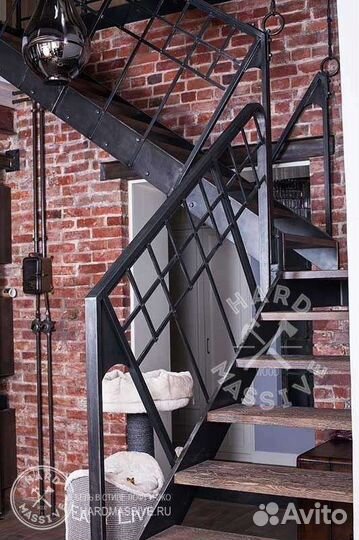 Лестница в стиле лофт