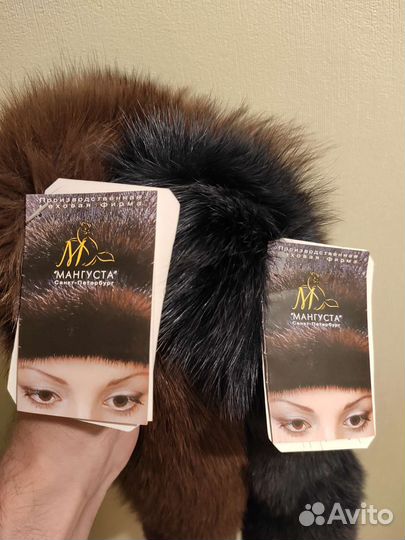 Мех, опушка, песец, тёмно-серая