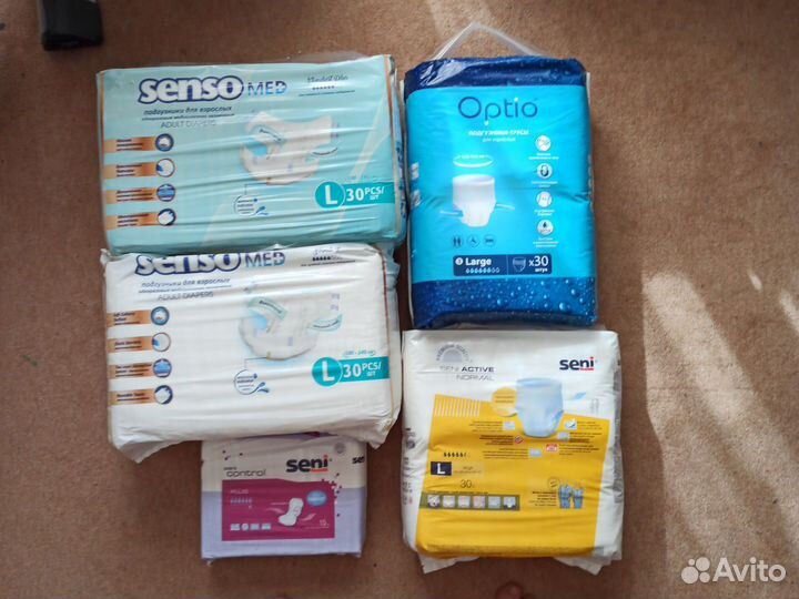 Подгузники, трусики-подгузники, урологические прок