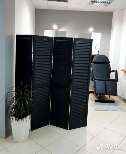 Ширма перегородка деревянная жалюзийная