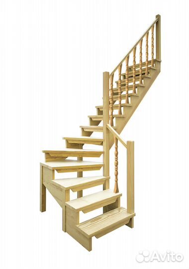 Лестница деревянная межэтажная