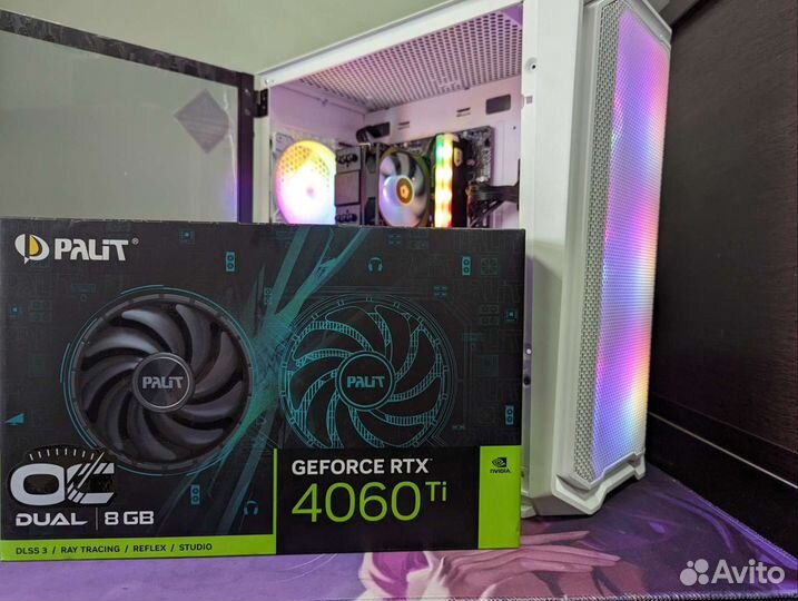 Игровой пк intel i5 12400+RTX 4060ti новая