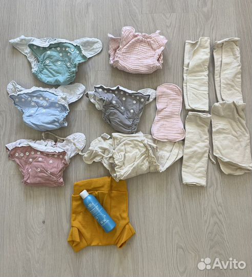 Многоразовые подгузники 6шт хлопок Little Pirate