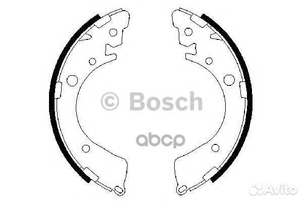 Колодки тормозные барабанные зад 09864873