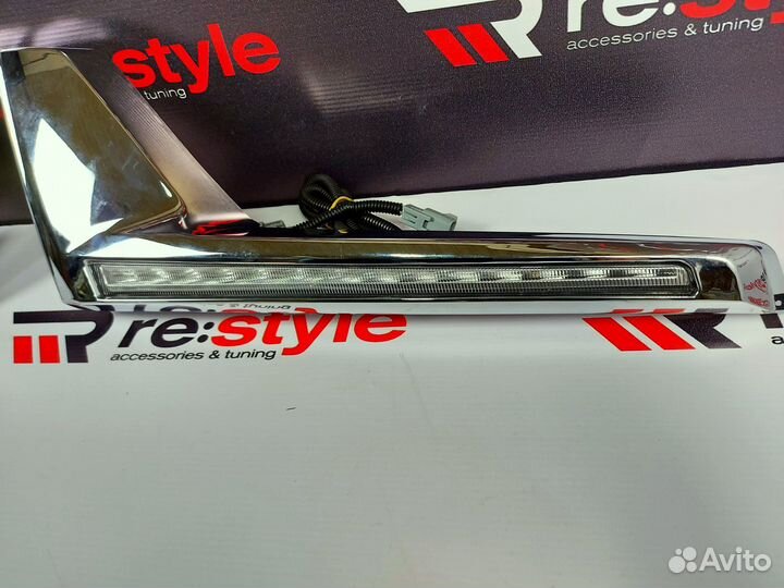 Ресницы в фары Toyota Land Cruiser 200 с16г