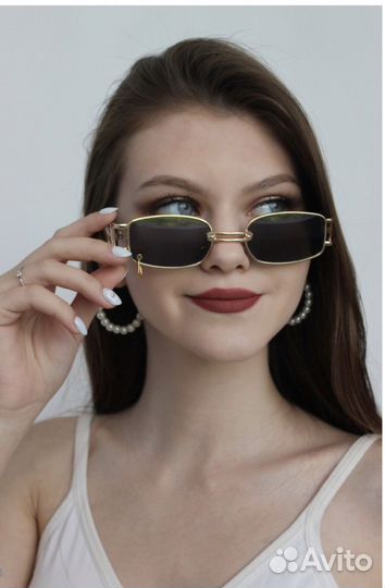 Очки с пирсингом, женские, с сережкой