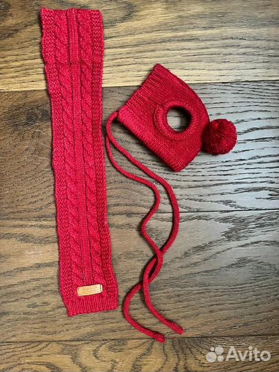 Шарф и шапка для собаки/кошки