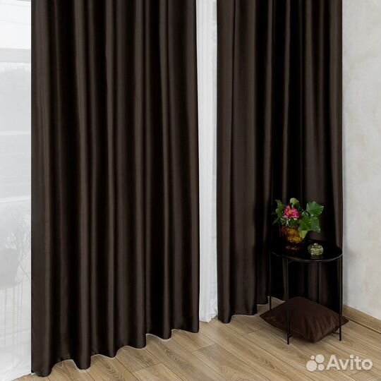 Портьеры блэкаут Марсель Шоколад шторы