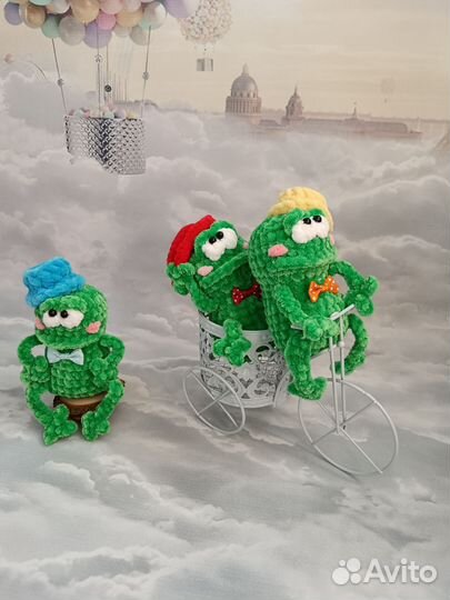 Брелки игрушки лягушки