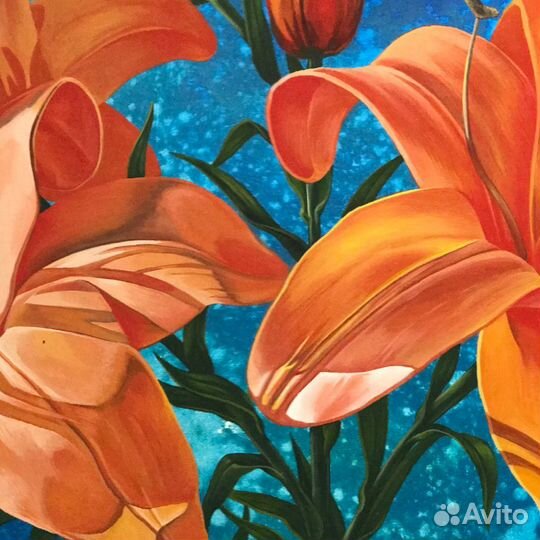 Лилии картина