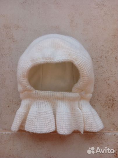 Шапка шлем для новорождённого