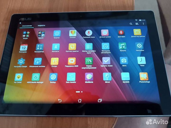 Продам планшет asus zen pad модель p021