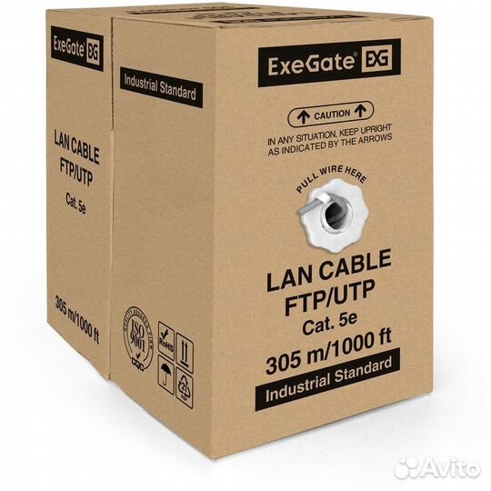 Кабель UTP Exegate EX281821RUS 2 пары