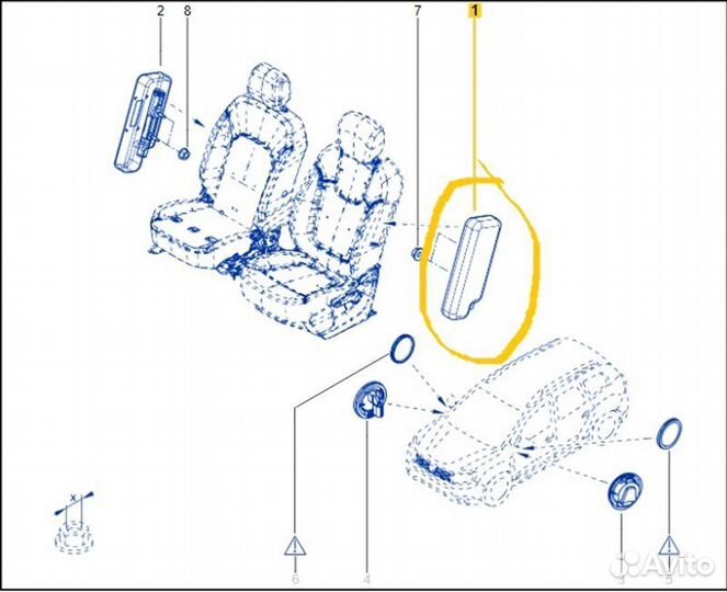 Подушка безопасности передняя левая Renault Duster