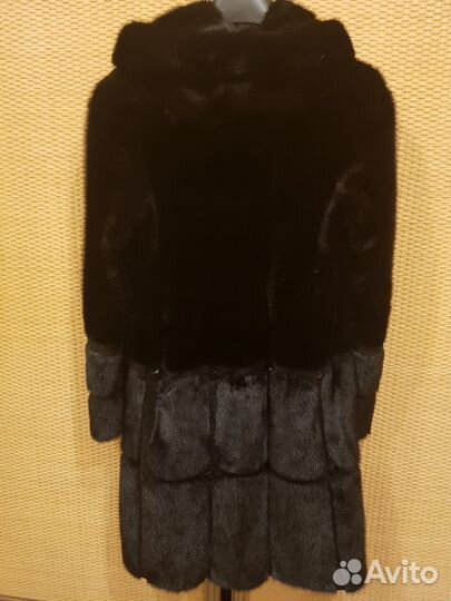 Шуба норковая 46 48 черная
