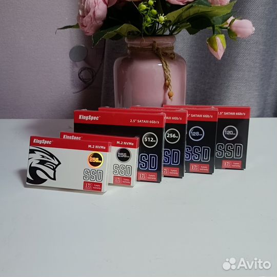 SSD kingspec 128GB/256GB/512GB(новые)