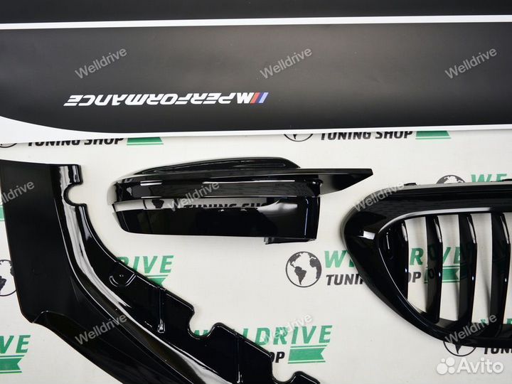 Обвес BMW 5 G30 дорест стиль M-Perfomance решетка