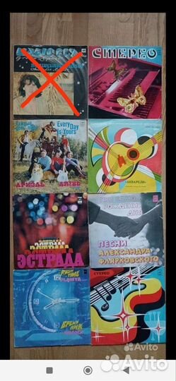 Виниловые пластинки СССР в том числе на декор