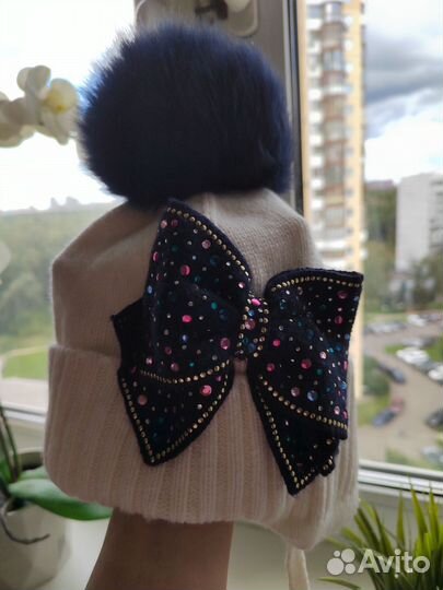 Шапка зимняя для девочки 52 54