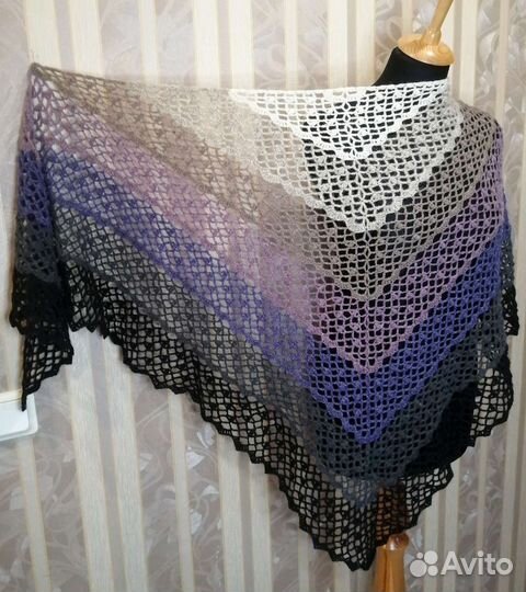 Шаль ручной работы
