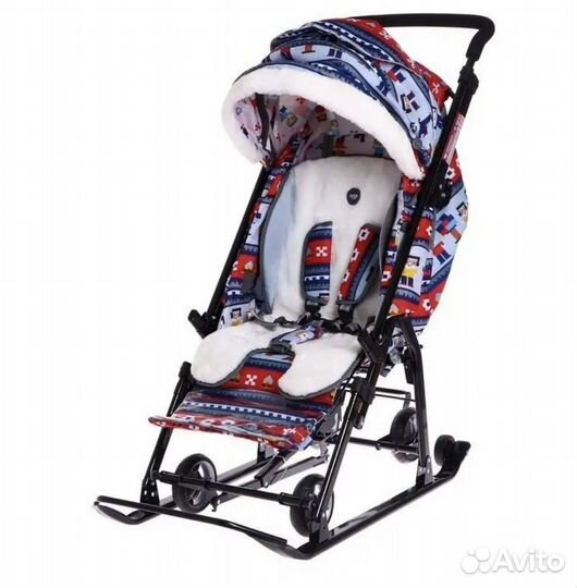 Санки-коляска Ника Детям нд-7-5/4 в стиле лего