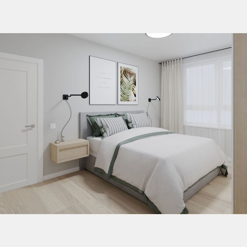 2-к. квартира, 51 м², 4/12 эт.