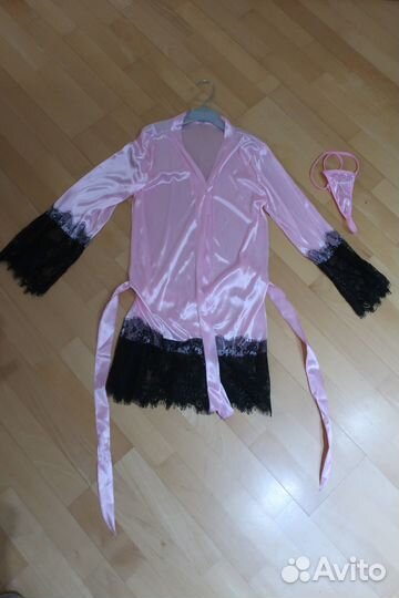 Халат женский шелковый