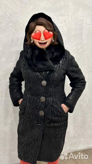 Дубленка женская зимняя 48 50